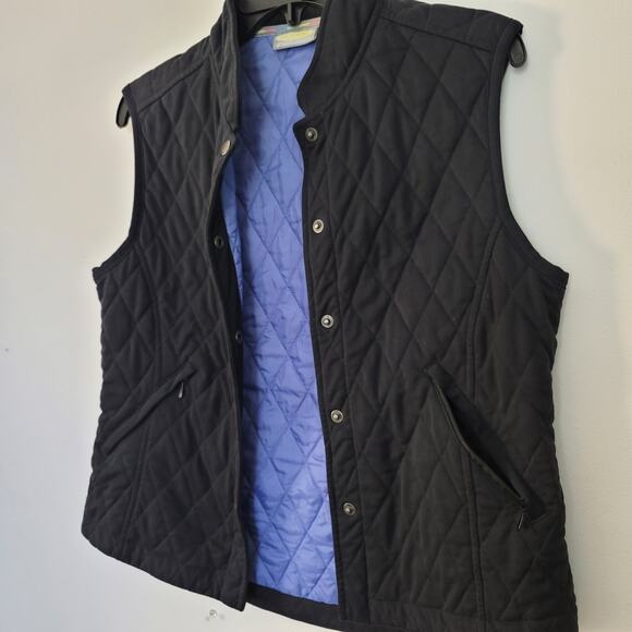 Greg Norman‎ Women's Black Quilted Play Dry Vest Size Small Outdoors Gorpcore - Picture 3 of 7